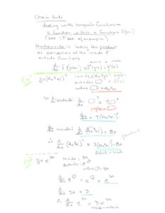 Chain Rule Notes – Mrs. Snow's Math