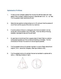 Mini Vs Max Math 3.7Applied Maxima and Minima – Mrs. Snow's Math